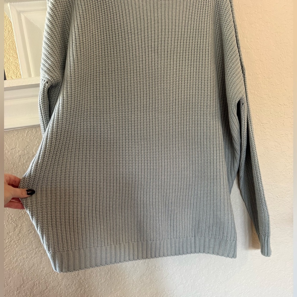 Grey knit slouchy sweater (M) - Picture 4 of 5